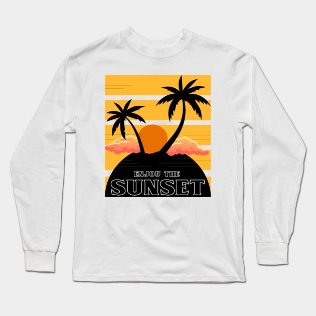 Enjoy the Sunset. Long Sleeve T-Shirt by BaliChili